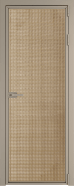 Алюминиевая дверь Profil Doors Orange 1AX.O Кризет Золото Никель матовый