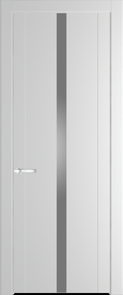 Межкомнатная дверь Profil Doors 1.8 P Lacobel Серебряный лак Крем Вайт (RAL 120-02)