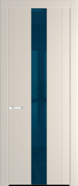 Межкомнатная дверь Profil Doors 1.9 P Зеркало синее Кремовая Магнолия (RAL 120-04)