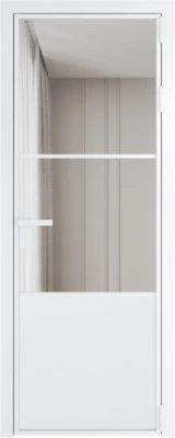 Алюминиевая дверь Profil Doors 20 AG Вайт Прозрачное