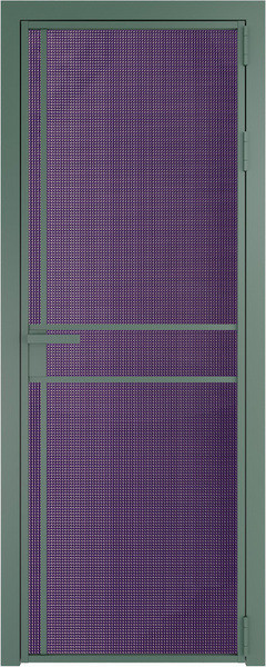 Алюминиевая дверь Profil Doors 9 AG Зеленый воск Кризет Фиолетовый