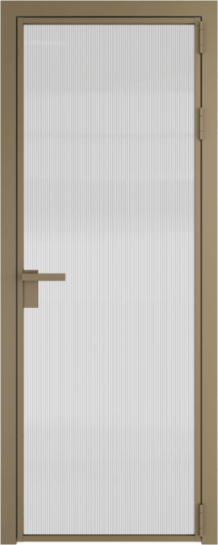 Алюминиевая дверь Profil Doors 1 AG Шампань Мору осветленное