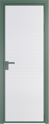 Алюминиевая дверь Profil Doors 1 AG Зеленый воск Мору Белый