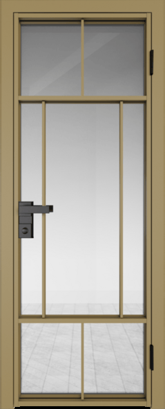 Алюминиевая дверь Profil Doors 10 AG Золото Прозрачное