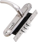 Замок Punto (Пунто) цилиндровый в комплекте с ручкой LOCKSET15.CRONA.4061-3 (KIT P15 4061/3 CRONA) SN мат.никель