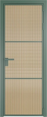 Алюминиевая дверь Profil Doors 13 AG Зеленый воск Мору Золото