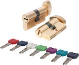 Цилиндровый Punto (Пунто) механизм MaxPro7002Knob70mm(30+10+30) SSG сатин.золото 7key с вертушкой