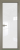 Алюминиевая дверь Profil Doors 1AX Никель матовый Белый триплекс
