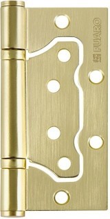 Петля Fuaro (Фуаро) универсальная без врезки IN4500W-BL SB (500-2BB/BL 100x2,5) мат. золото БЛИСТЕР