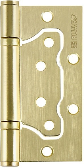 Петля Fuaro (Фуаро) универсальная без врезки IN4500W-BL SB (500-2BB/BL 100x2,5) мат. золото БЛИСТЕР