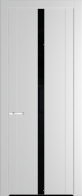Межкомнатная дверь Profil Doors 1.8 P Lacobel Черный лак Крем Вайт (RAL 120-02)