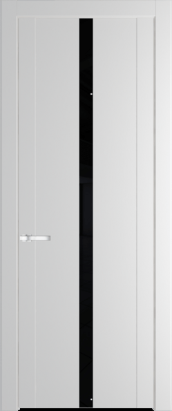 Межкомнатная дверь Profil Doors 1.8 P Lacobel Черный лак Крем Вайт (RAL 120-02)