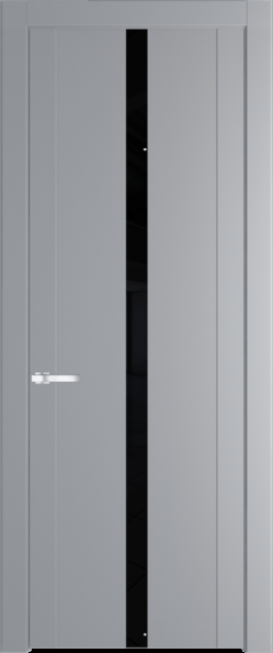 Межкомнатная дверь Profil Doors 1.8 P Черный лак Смоки (RAL 870-02)