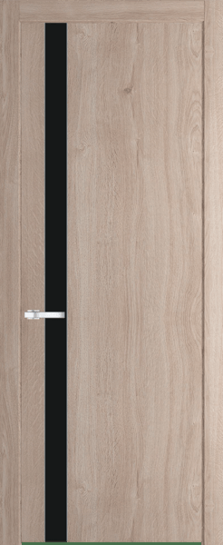Межкомнатная дверь Profil Doors 18 NW Монохром черный Дуб Сонома