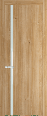 Межкомнатная дверь Profil Doors 21 NW Lacobel Белый лак Дуб Карамель