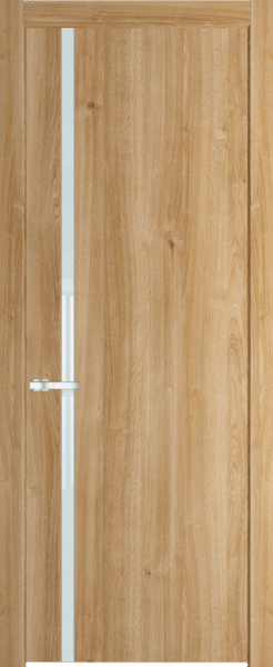 Межкомнатная дверь Profil Doors 21 NW Lacobel Белый лак Дуб Карамель