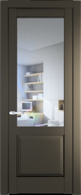 Межкомнатная дверь Profil Doors 4.2.2 PD Перламутр бронза Прозрачное