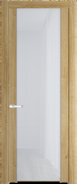 Межкомнатная дверь Profil Doors 1.13 N Белый триплекс Дуб Карамель