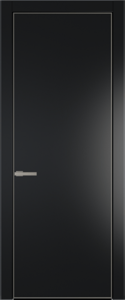 Межкомнатная дверь Profil Doors 1 PA Никель матовый Блэк