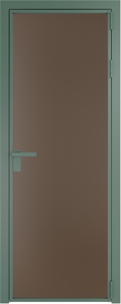 Алюминиевая дверь Profil Doors 1 AG Зеленый воск Монохром гляссе