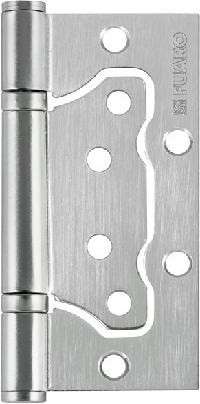 Петля Fuaro (Фуаро) универсальная без врезки IN4500W-BL SC (500-2BB/BL 100x2,5) матовый хром БЛИСТЕР