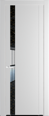 Межкомнатная дверь Profil Doors 1.2 P Лоран узор золото Крем Вайт (RAL 120-02)