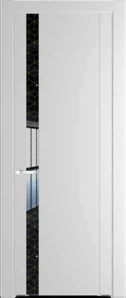 Межкомнатная дверь Profil Doors 1.2 P Лоран узор золото Крем Вайт (RAL 120-02)