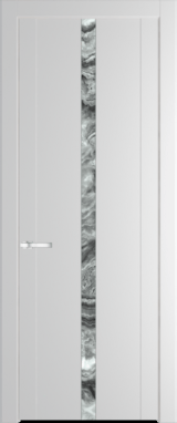 Межкомнатная дверь Profil Doors 1.8 P Атриум серебро Крем Вайт (RAL 120-02)