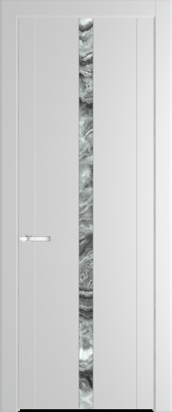 Межкомнатная дверь Profil Doors 1.8 P Атриум серебро Крем Вайт (RAL 120-02)