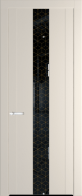Межкомнатная дверь Profil Doors 1.9 P Лоран узор золото Кремовая Магнолия (RAL 120-04)