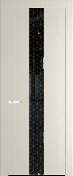 Межкомнатная дверь Profil Doors 1.9 P Лоран узор золото Кремовая Магнолия (RAL 120-04)