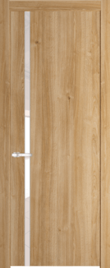 Межкомнатная дверь Profil Doors 21 NW Lacobel Перламутровый лак Дуб Карамель