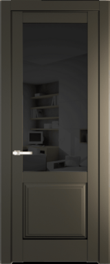 Межкомнатная дверь Profil Doors 4.2.2 PD Перламутр бронза Черное тонированное