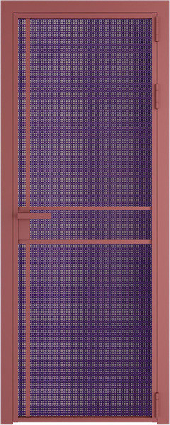 Алюминиевая дверь Profil Doors 9 AG Красный антрацит Кризет Фиолетовый