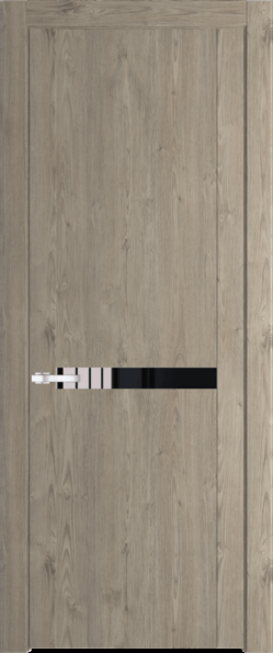 Межкомнатная дверь Profil Doors 1.4 N Lacobel Черный лак Каштан темный