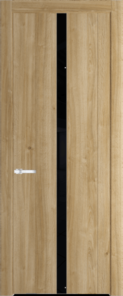 Межкомнатная дверь Profil Doors 1.8 N Черный лак Дуб Карамель
