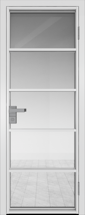 14AG Белый матовый RAL9003 стекло Прозрачное