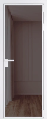 Алюминиевая дверь Profil Doors 1 AG Вайт Золотистая бронза