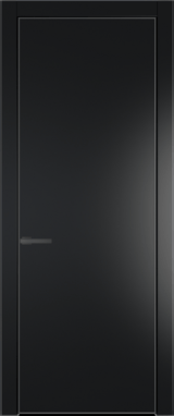 Межкомнатная дверь Profil Doors 1 PA Серая ночь Блэк