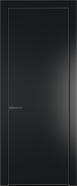 Межкомнатная дверь Profil Doors 1 PA Серая ночь Блэк
