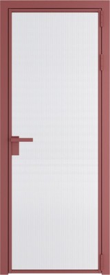 Алюминиевая дверь Profil Doors 1 AG Красный антрацит Мору Белый