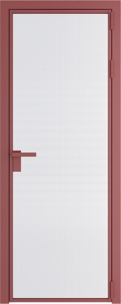 Алюминиевая дверь Profil Doors 1 AG Красный антрацит Мору Белый