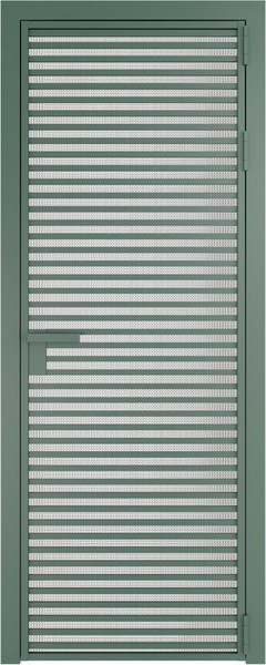 Алюминиевая дверь Profil Doors 12 AG Зеленый воск Кризет