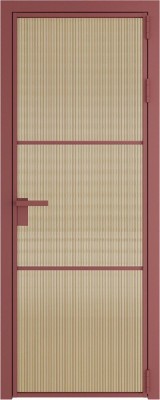 Алюминиевая дверь Profil Doors 13 AG Красный антрацит Мору Золото
