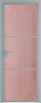 Алюминиевая дверь Profil Doors 13 AG Серебро Кризет Розовый