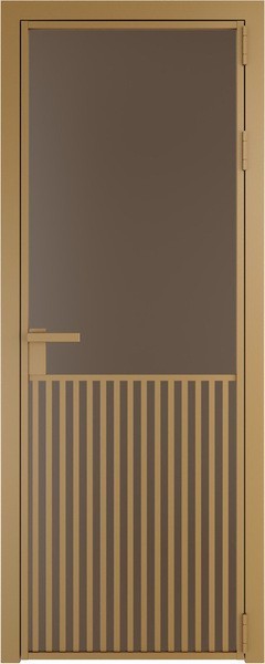 Алюминиевая дверь Profil Doors 15 AG Золото Монохром гляссе