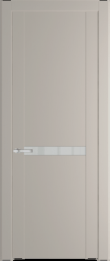 Межкомнатная дверь Profil Doors 1.4 P Lacobel Белый лак Сэнд