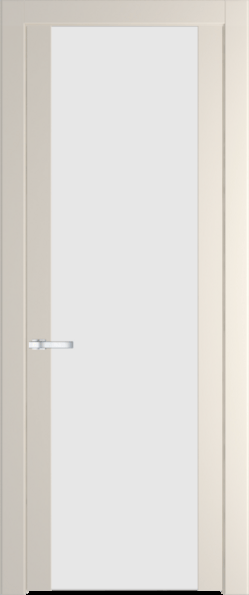 Межкомнатная дверь Profil Doors 1.7 P Монохром белый просветленный Кремовая Магнолия (RAL 120-04)