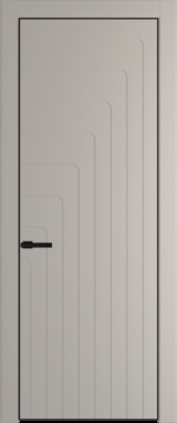 Межкомнатная дверь Profil Doors 10 PE Сэнд Черный матовый RAL9005