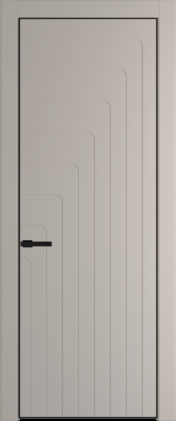 Межкомнатная дверь Profil Doors 10 PE Сэнд Черный матовый RAL9005